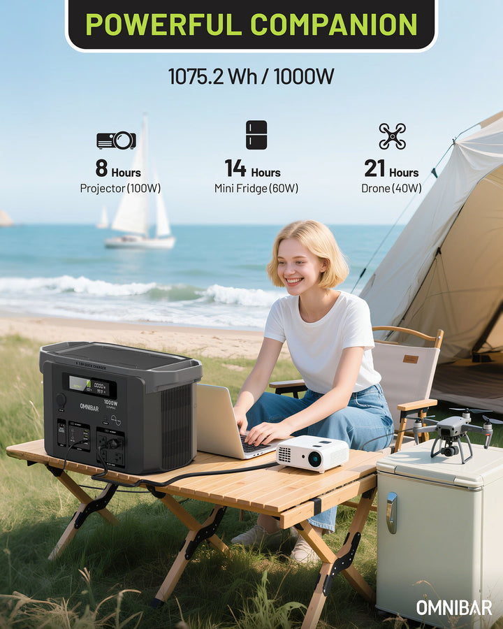 Omnibar 1000W Power Station, Black