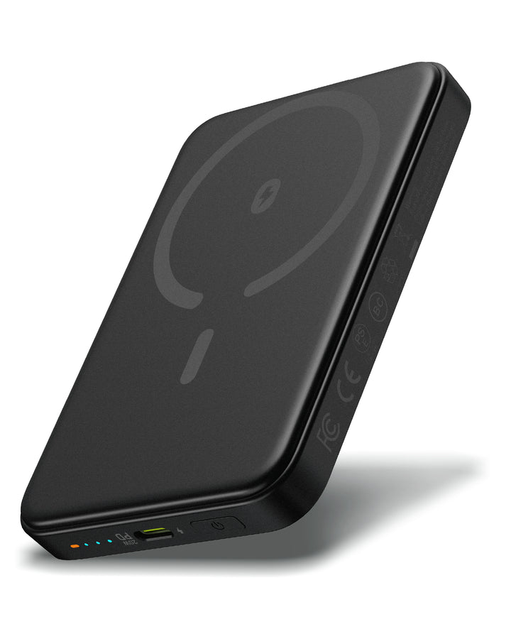Omnibar 5,000mAh Magnetic Wireless Power Bank, Black