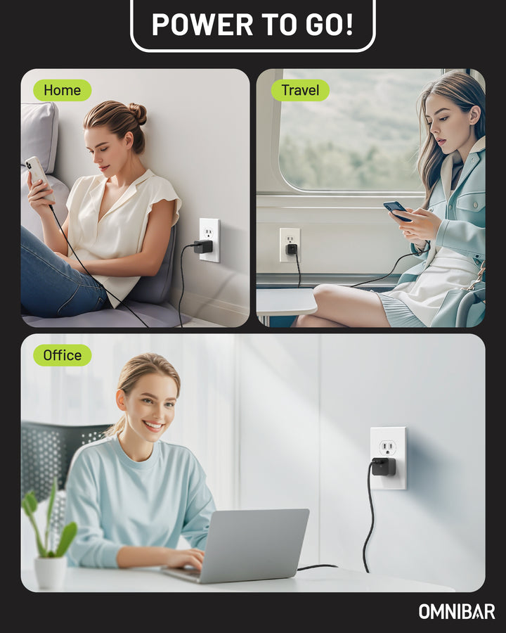 Omnibar  USB-C Charger 30W, Black