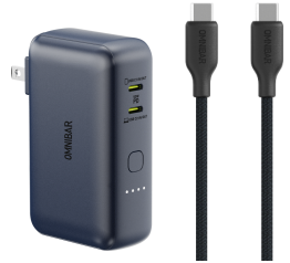 Omnibar 5000mAh 2-in-1 Charger & Power Bank(Black)