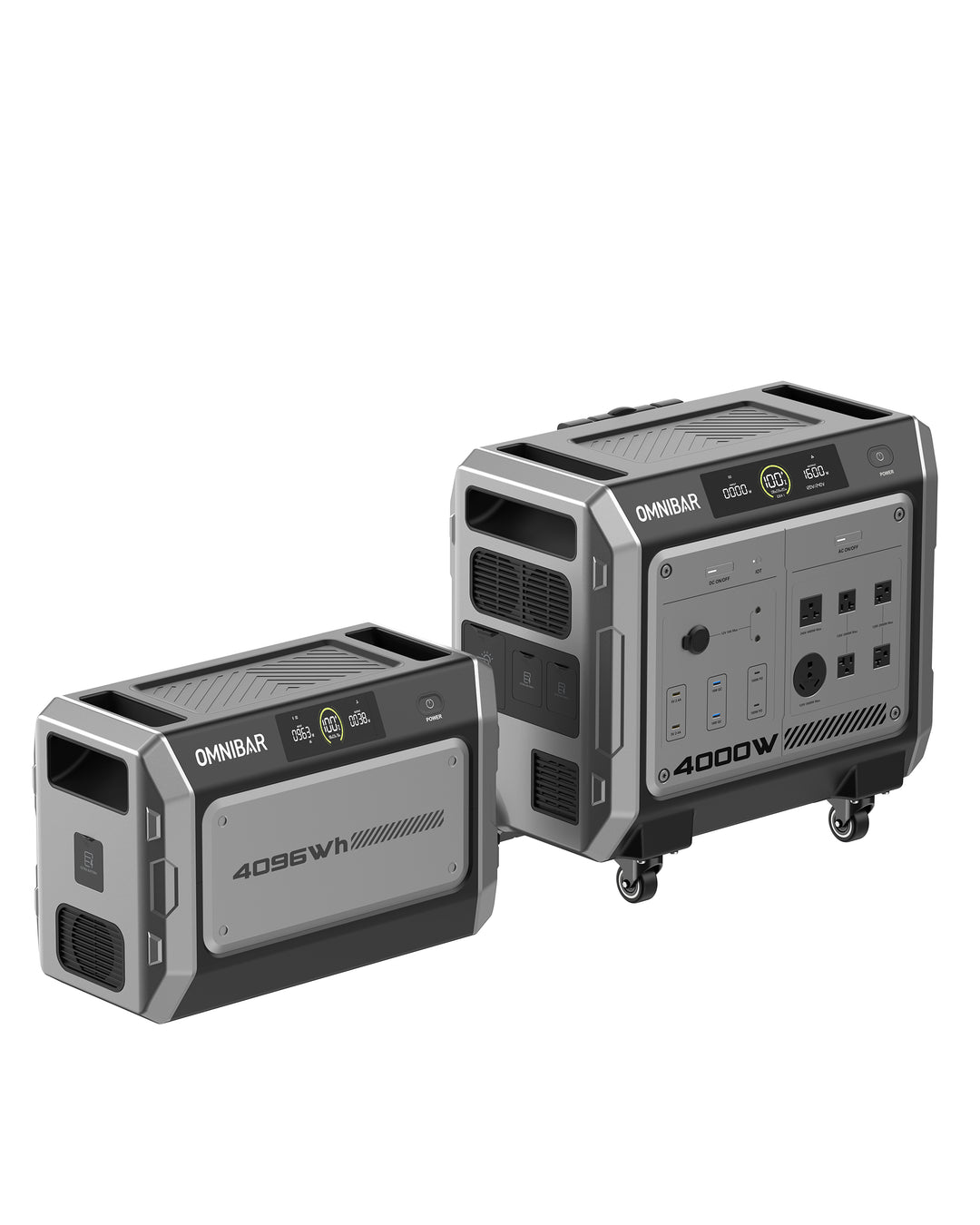 Vanta 4000 Portable Power Station 4096Wh &amp; 4096wh portable battery pack, 4000W (Peak 4096W) LiFePO4 Battery, 3H Fast Charge, 15 Outlets, UPS 10ms, Solar Generator for Home Backup, Camping, RV, Emergencies