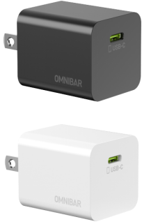 Omnibar USB-C PD20W Power Block Kit (Black & White)