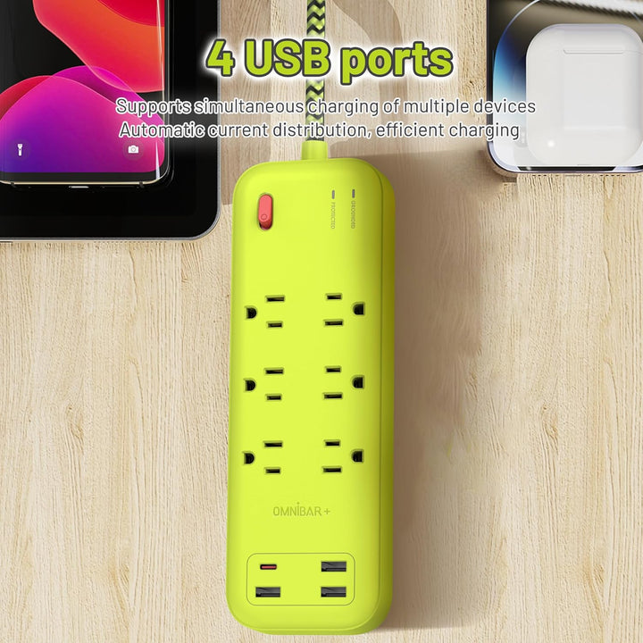 USB Surge Bar 6