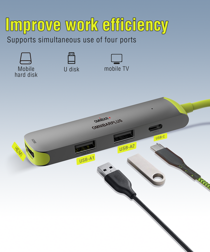 4-in-1 USB-C Hub