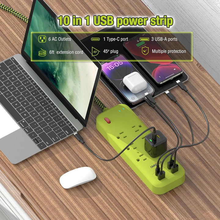 USB Surge Bar 6