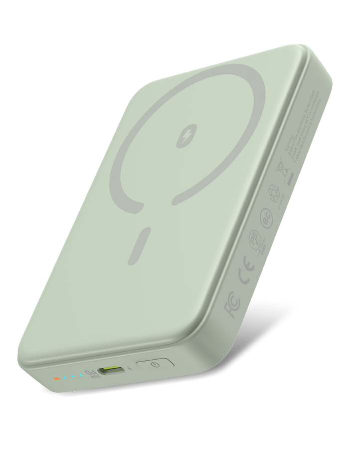Omnibar 10,000mAh Magnetic Wireless Power Bank,Green