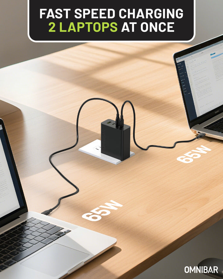 USB-C Foldable Fast Charger 140W, Black