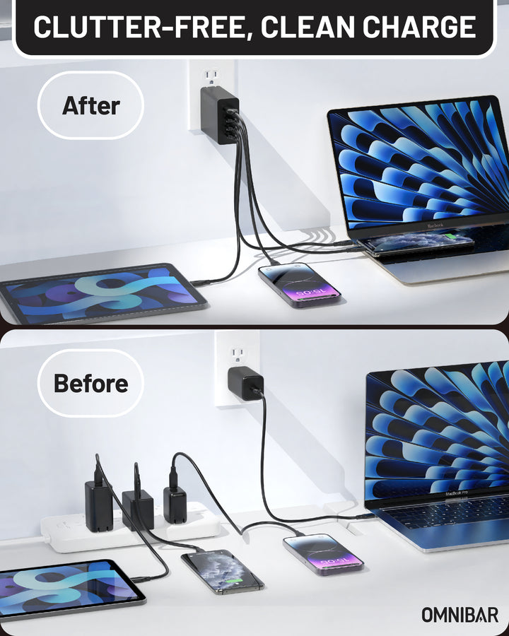 USB-C Foldable Fast Charger 140W, Black